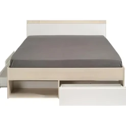 Schlafzimmer-Set Most | Doppelbett mit Stauraum, Schreibtisch, Kommode
