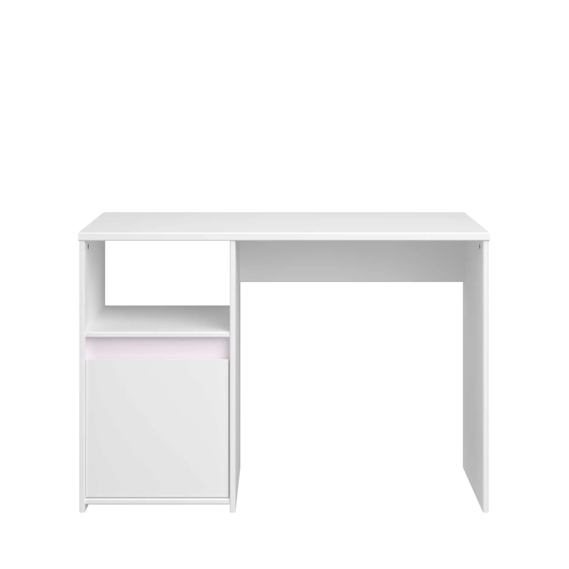 Schlafzimmerset Rue | Halbhochbett, Kleiderschrank, Kommode und Schreibtisch