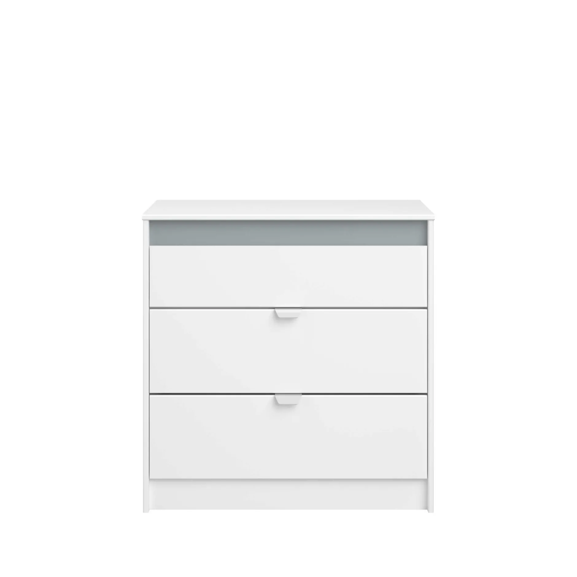 Schlafzimmerset Rue | Halbhochbett, Kleiderschrank, Kommode und Schreibtisch