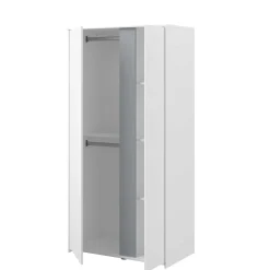 Schlafzimmerset Rue | Halbhochbett, Kleiderschrank, Kommode und Schreibtisch