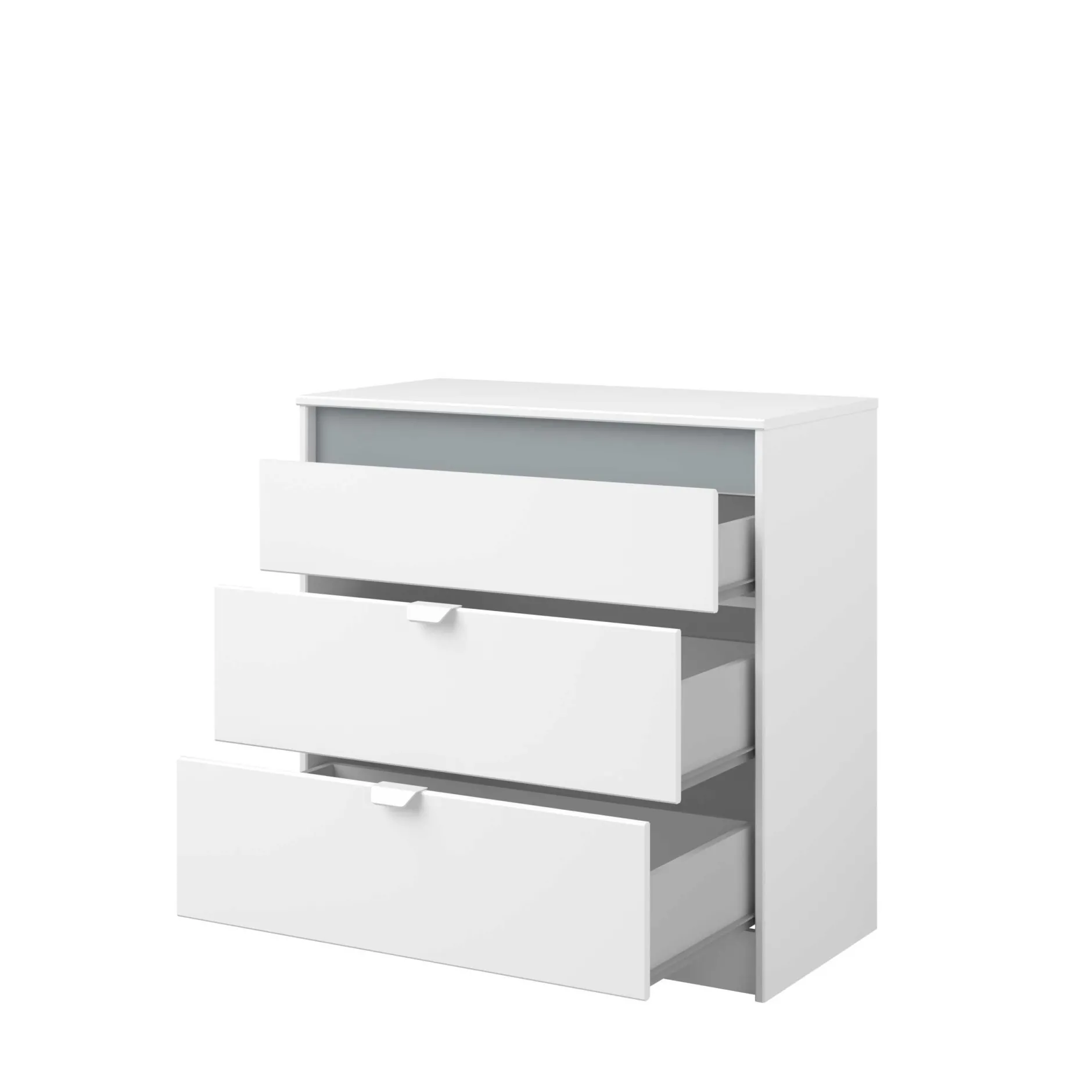 Schlafzimmerset Rue | Halbhochbett, Kleiderschrank, Kommode und Schreibtisch
