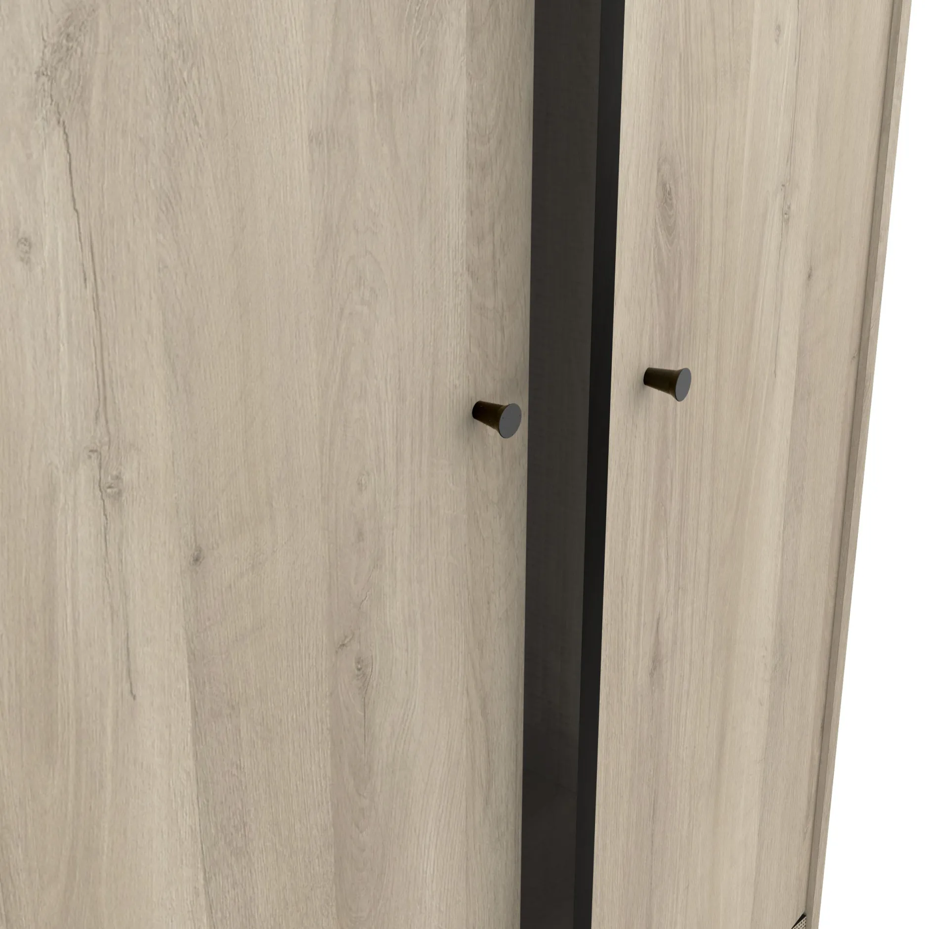 Schlafzimmerset Sayuri | Doppelbett, Nachttisch, Kleiderschrank | Kronberg Oak Design