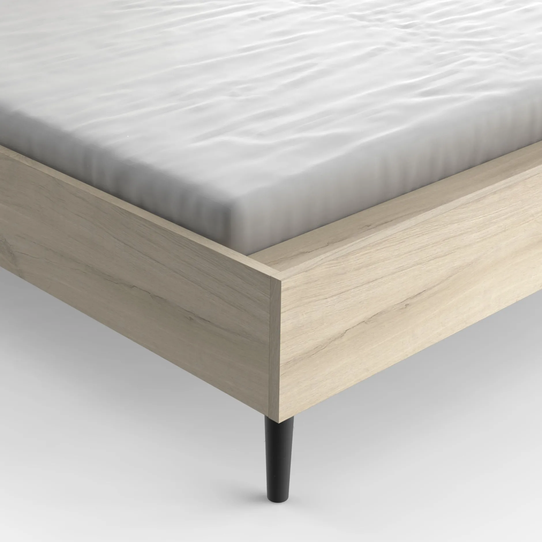 Schlafzimmerset Sayuri | Doppelbett, Nachttisch, Kleiderschrank | Kronberg Oak Design
