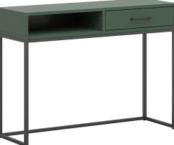 Schminktisch Lisanne 107cm, 1 Schublade - dunkelgrün