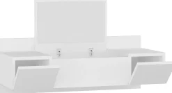 Schminktisch Zakkum - 100% MELAMINE - Weiß - 100 x 33 x 39,1 cm