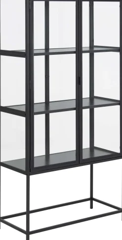Schrank Dover 150cm 2 Türen - schwarz