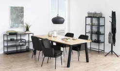 Schrank Dover 150cm 2 Türen - schwarz