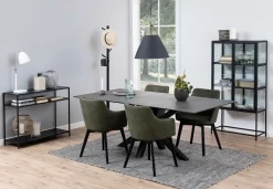Schrank Dover 150cm 2 Türen - schwarz