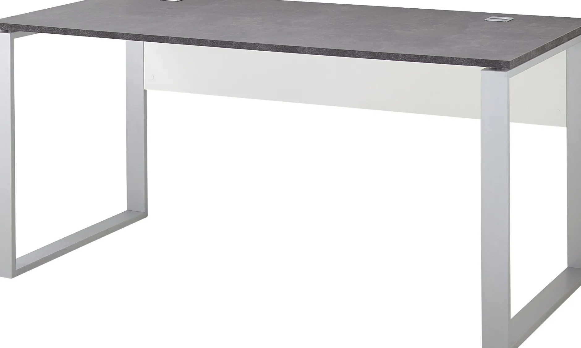 Schreibtisch Aldo 158cm - grau/basalt