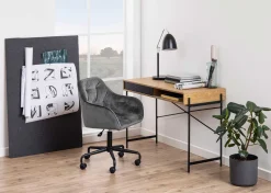 Schreibtisch Angèle 110cm 1 Tür - Wildeiche