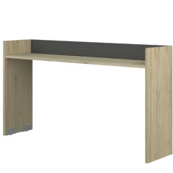 Schreibtisch auf Rädern Portia 175x40x97 - Eiche/anthrazit
