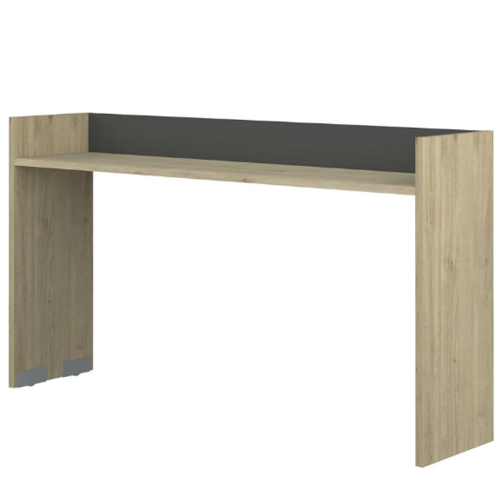Schreibtisch auf Rädern Portia 175x40x97 - Eiche/anthrazit