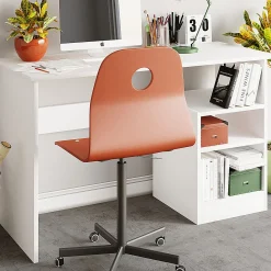 Schreibtisch Bahar - 100% MELAMINE - Weiß - 120 x 74 x 50 cm