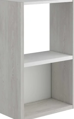 Schreibtisch Beau - 200x47x76cm - mit Ablagefläche - Kiefer/Weiß