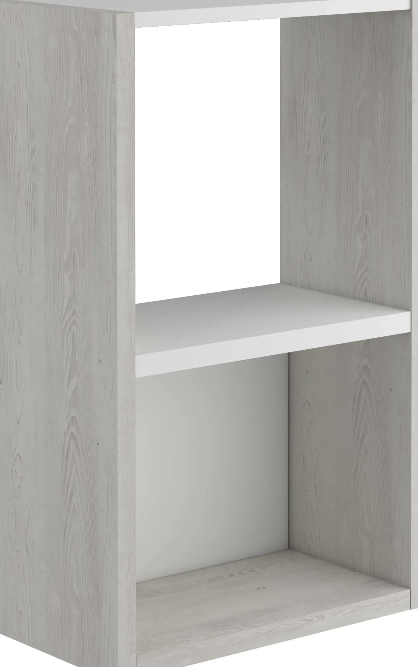Schreibtisch Beau - 200x47x76cm - mit Ablagefläche - Kiefer/Weiß