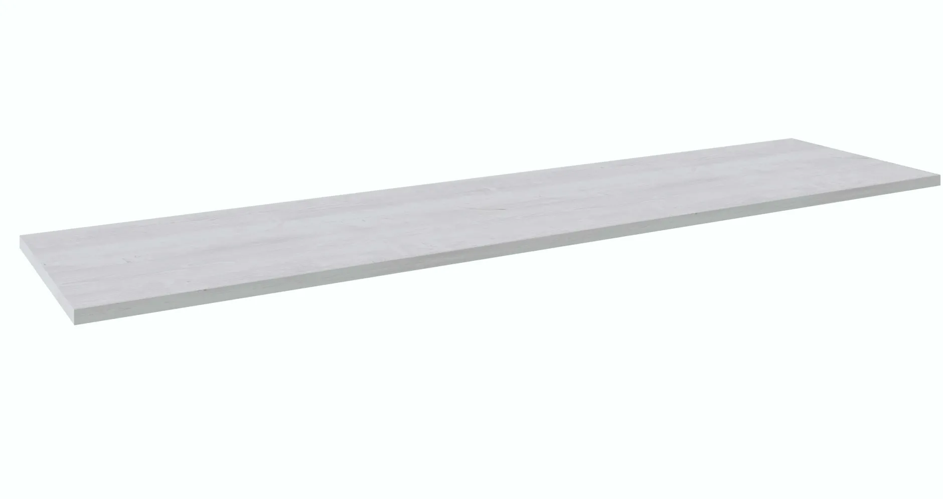 Schreibtisch Beau - 200x47x76cm - mit Ablagefläche - Kiefer/Weiß