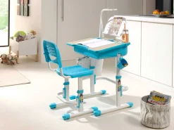 Schreibtisch Comfortline 301 mit kippbarer Tischplatte - blau