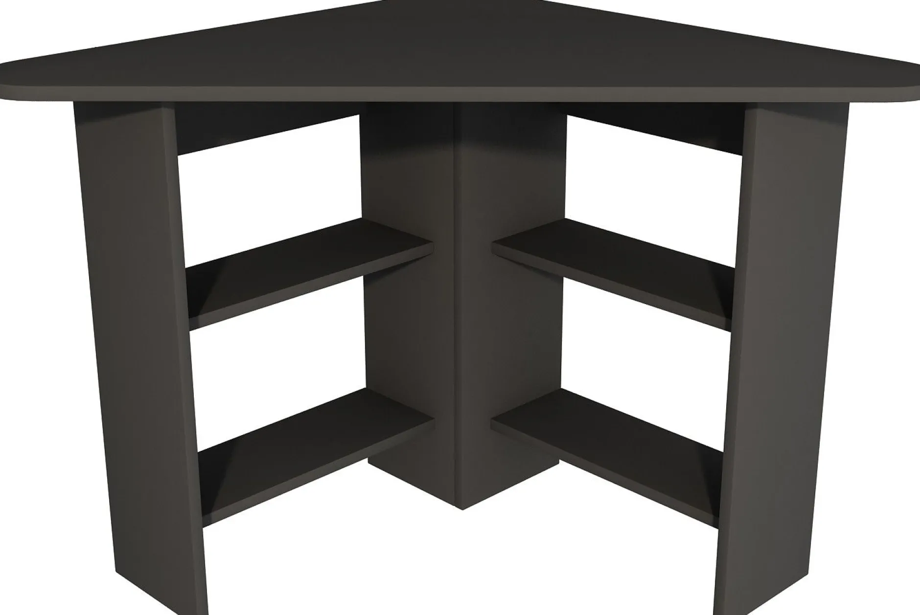 Schreibtisch Corner - 100% MELAMINE - Anthrazit - 80 x 73,8 x 80 cm