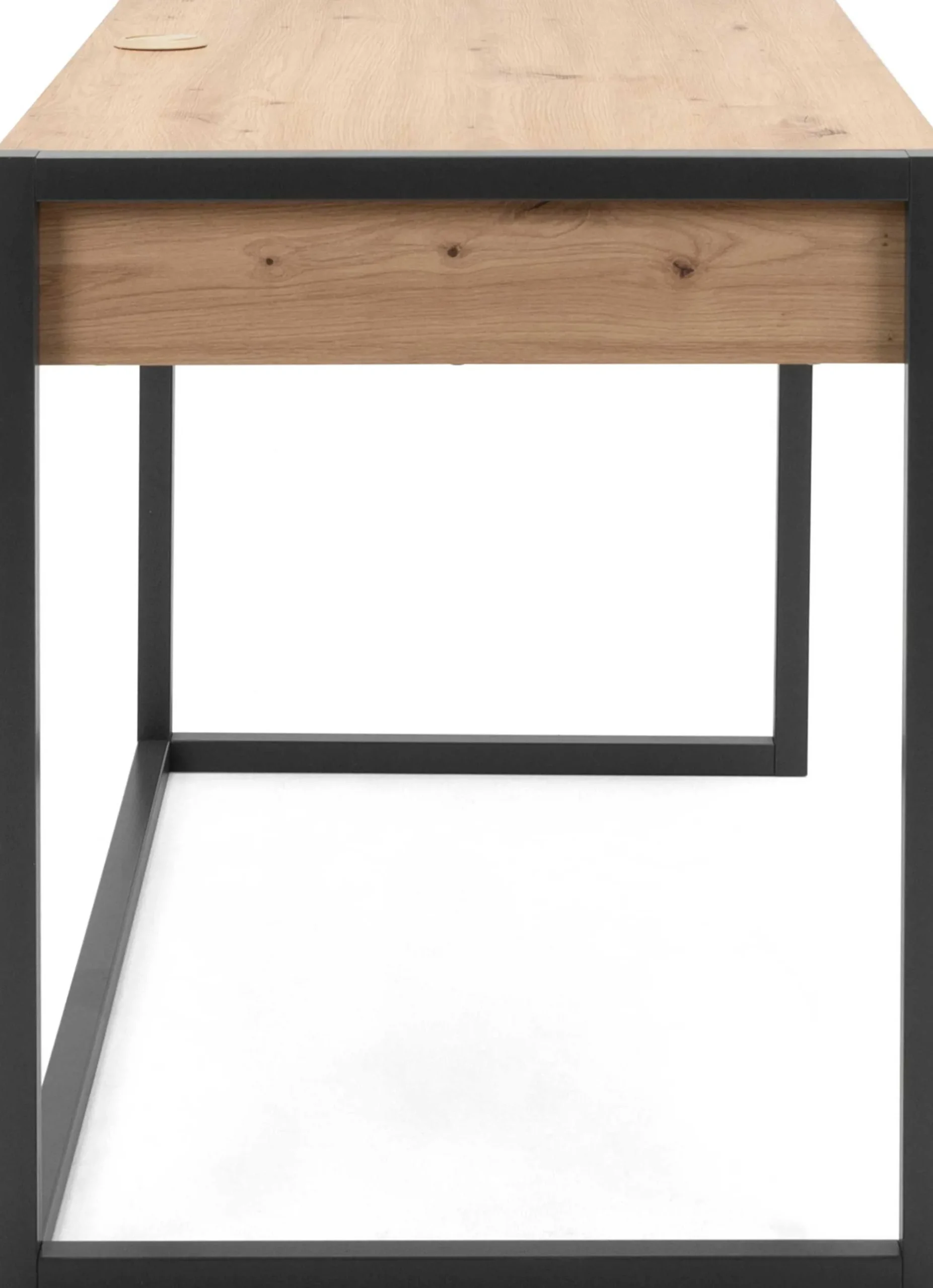 Schreibtisch Damon 120cm 2 Schubladen - Eiche/anthrazit
