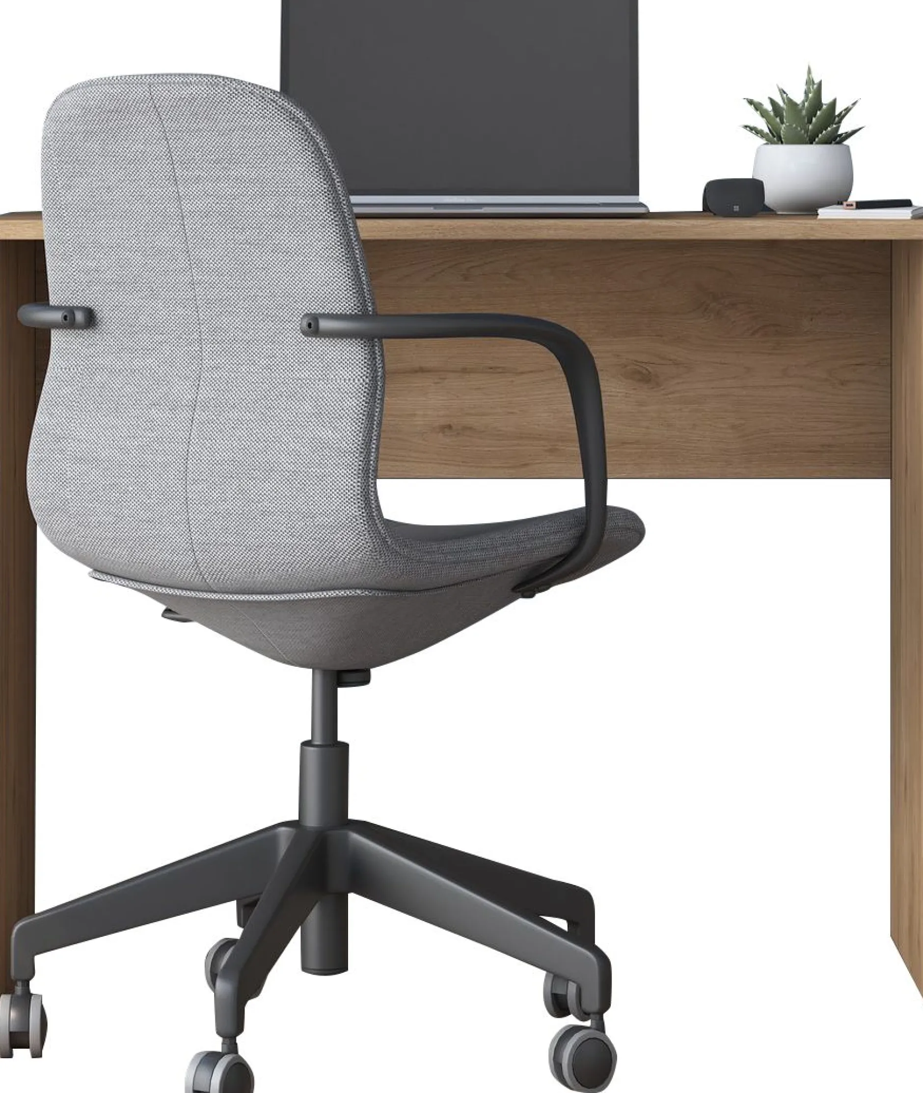 Schreibtisch HA114 - 100% MELAMINE - Nussbaum - 90 x 73 x 40 cm