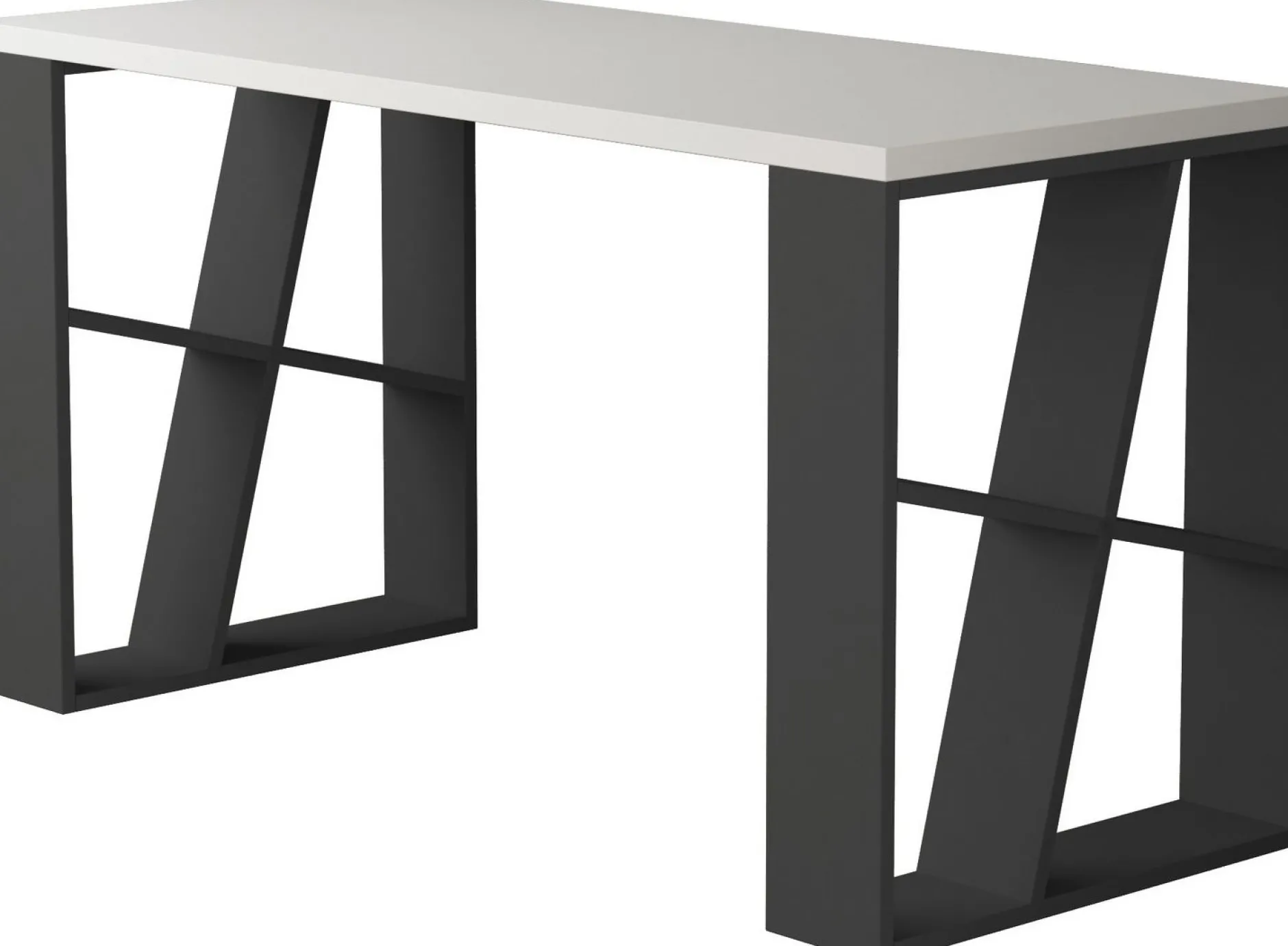 Schreibtisch Honey - 100% MELAMINE - Weiß - 140 x 75 x 60 cm