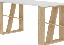 Schreibtisch Honey - 100% MELAMINE - Weiß - 140 x 75 x 60 cm