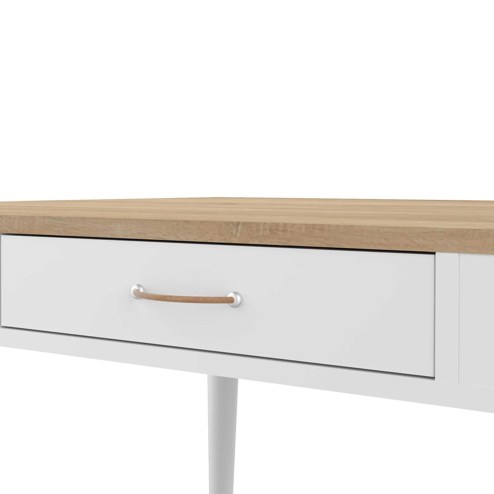 Schreibtisch Horizon 134cm - Eiche/Weiß