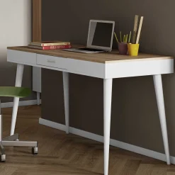 Schreibtisch Horizon 134cm - Eiche/Weiß