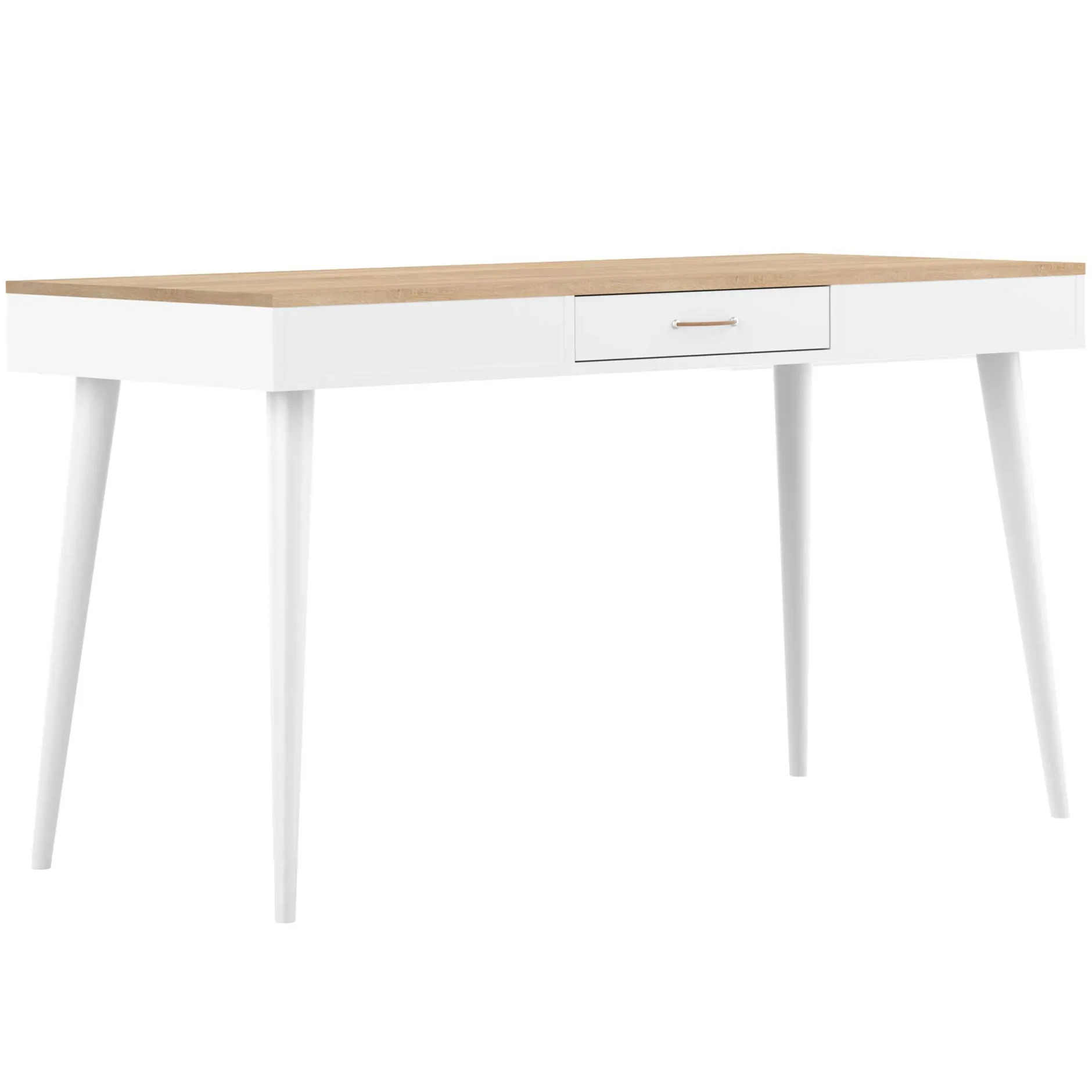 Schreibtisch Horizon 134cm - Eiche/Weiß