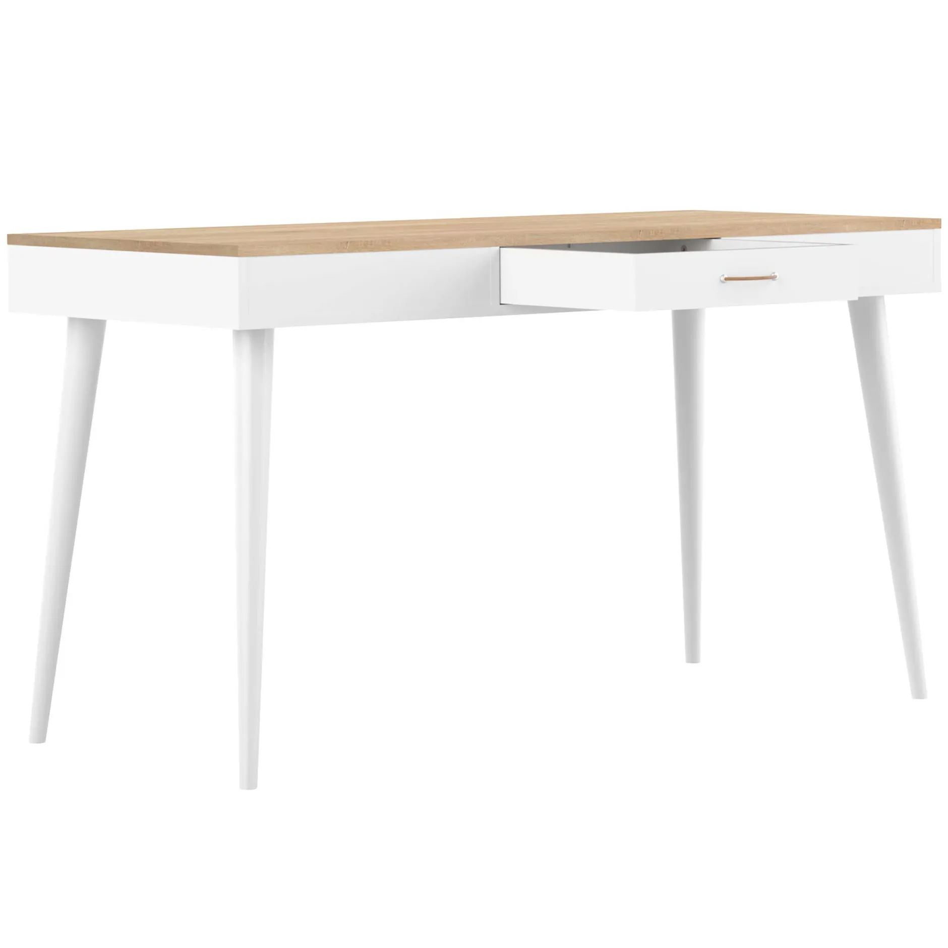 Schreibtisch Horizon 134cm - Eiche/Weiß