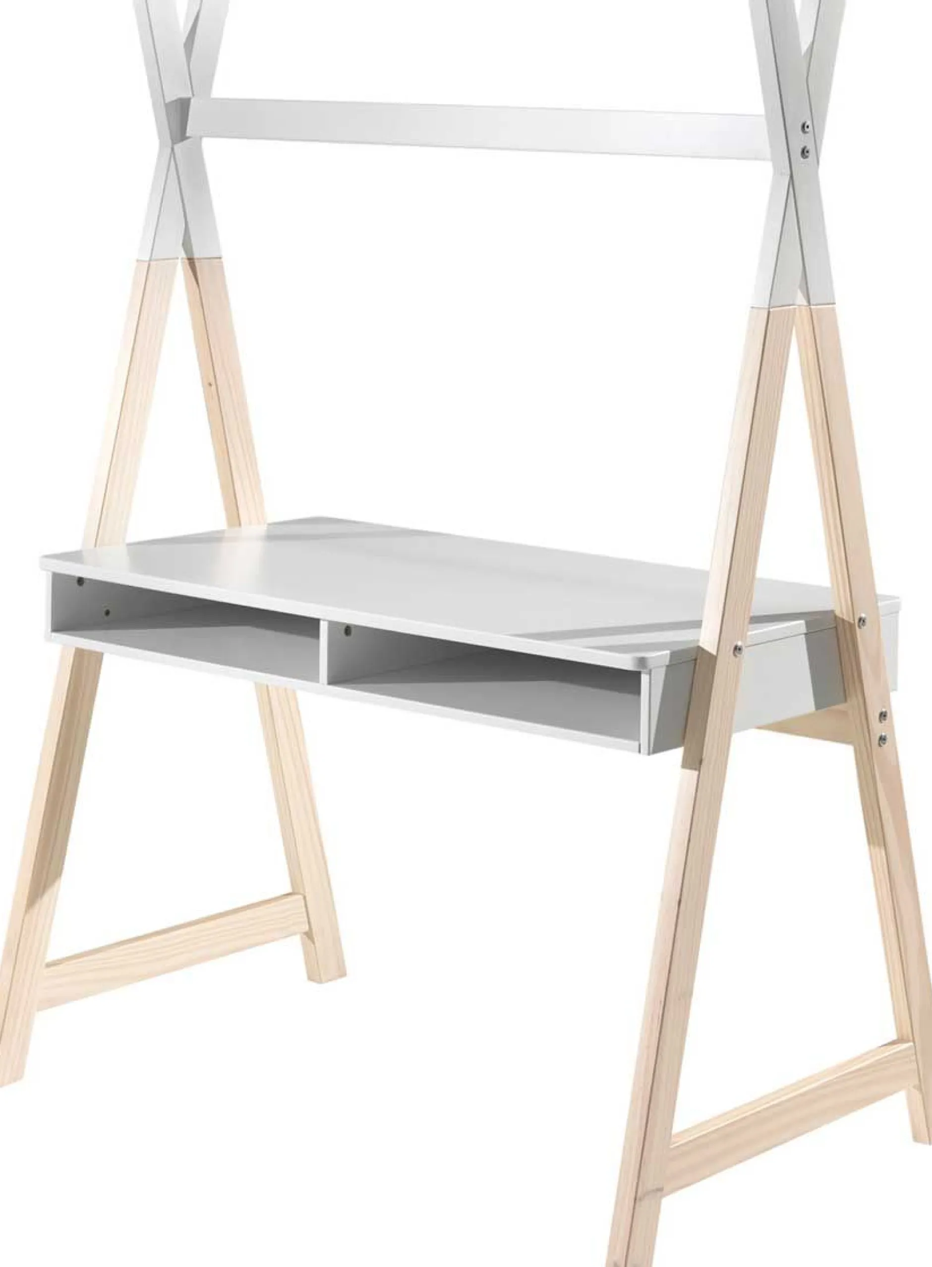 Schreibtisch Kiddy Tipi 116x75 MDF - Kiefer /weiß