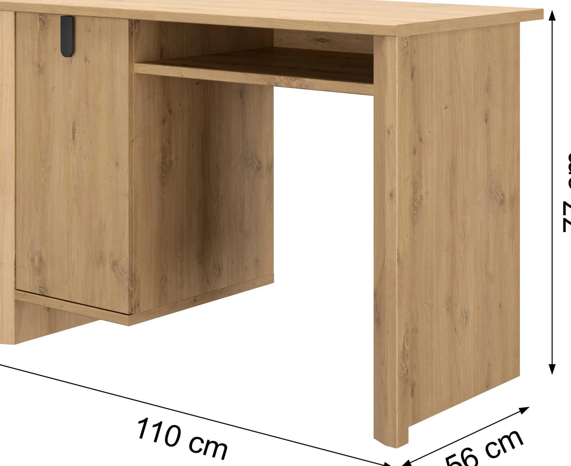 Schreibtisch Lugano | 110 x 56 x 77 cm | Design Artisan Oak