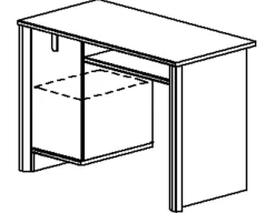 Schreibtisch Lugano | 110 x 56 x 77 cm | Design Artisan Oak