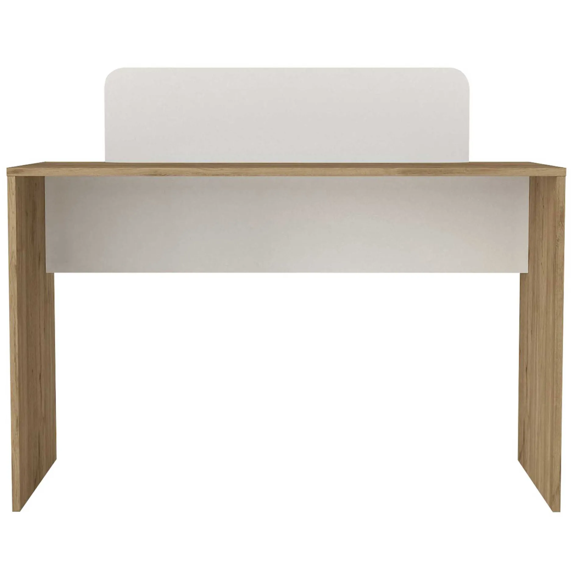 Schreibtisch Maris - 120x60x98cm - mit Stauraum - Eiche Dekor/Weiß
