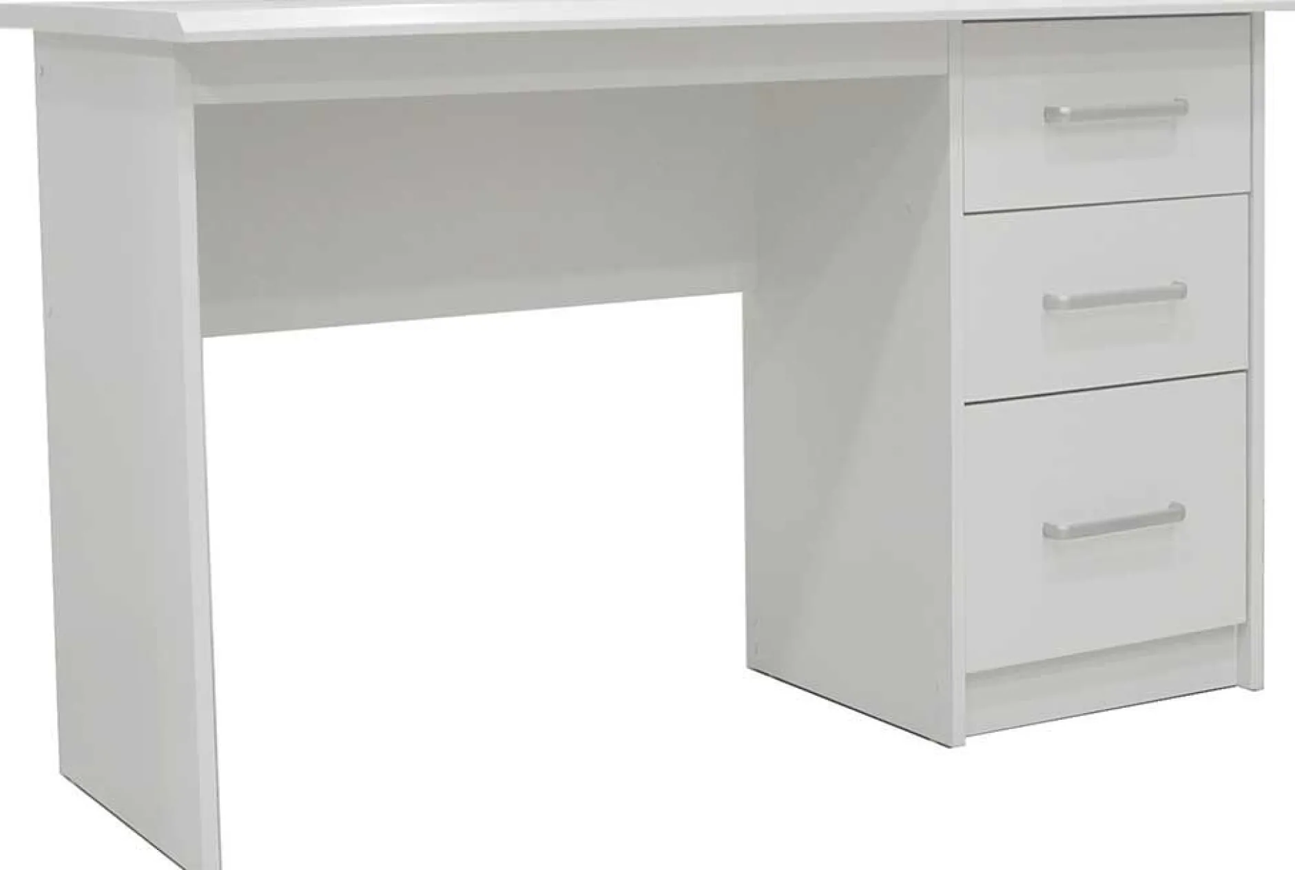 Schreibtisch Mateo 121x60x75cm mit drei Schubladen - weiß