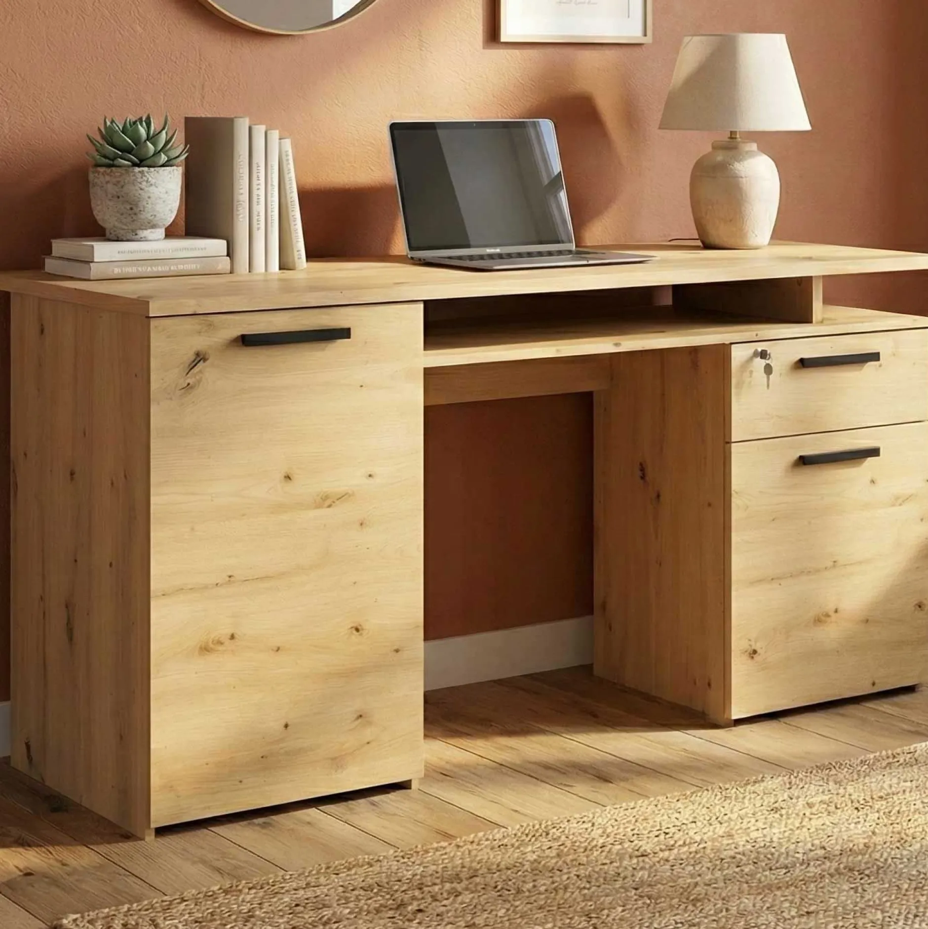 Schreibtisch Minister 150cm - Eiche