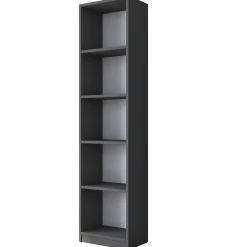 Schreibtisch mit Bücherregal HA125 - 100% MELAMINE - Nussbaum - 160 x 161,8 x 45 cm