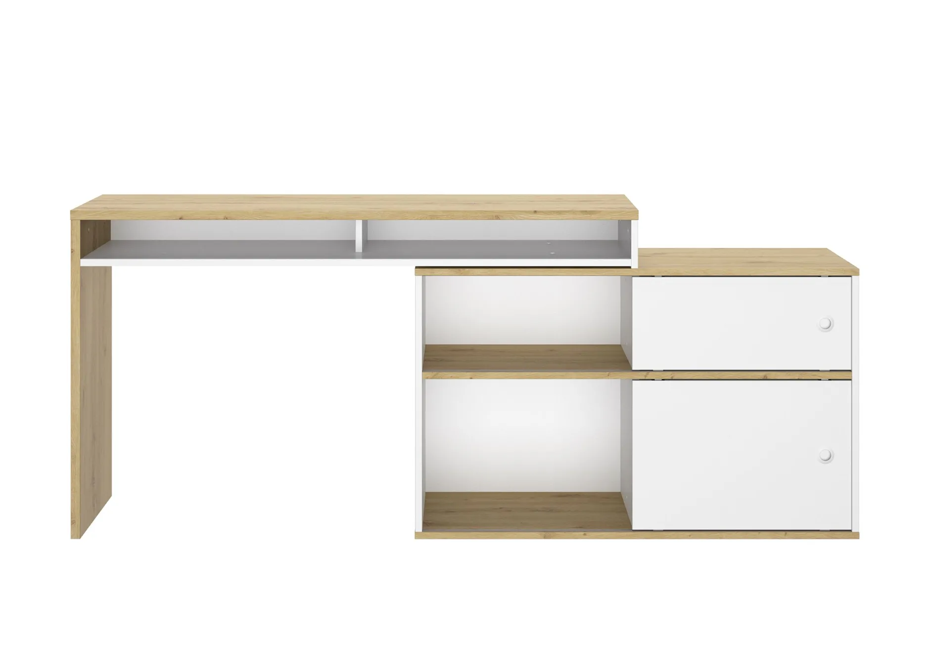 Schreibtisch Modula | 203 x 45 x 76 cm | Weiß