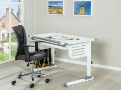 Schreibtisch Skalare 110cm verstellbar - weiß