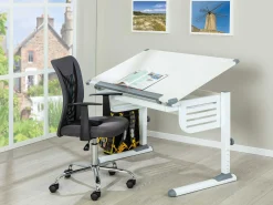 Schreibtisch Skalare 110cm verstellbar - weiß