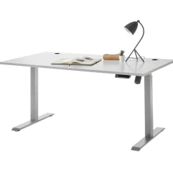 Schreibtisch Sonra mechanisch verstellbar - grau