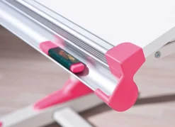 Schreibtisch Tamara mit kippbarer Tischplatte - Grün/Rosa