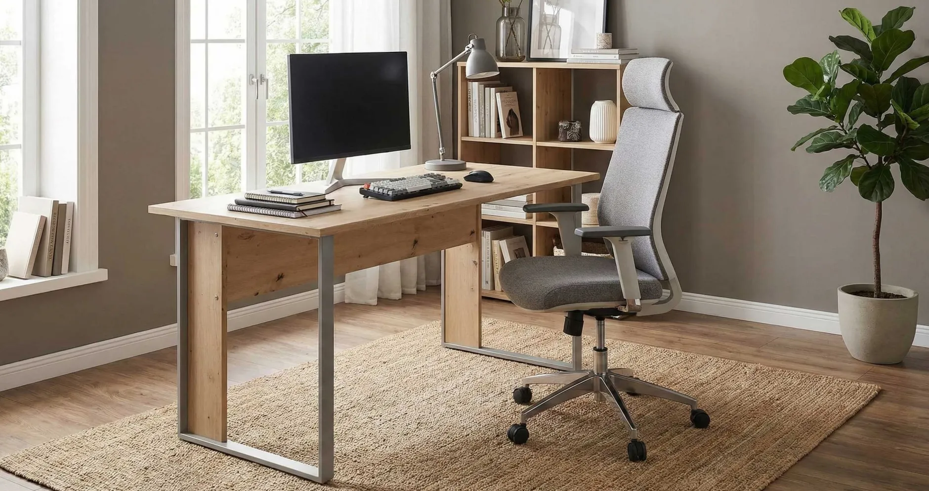 Schreibtisch The Office 180 cm - Eiche