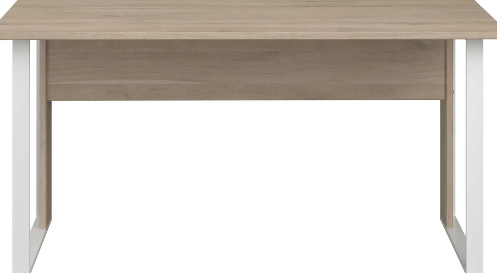 Schreibtisch The Office - 150x80x73cm - Eiche Dekor/Weiß