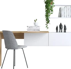 Schreibtisch Tiff - 100% MELAMINE - Weiß - 145 x 74 x 45 cm
