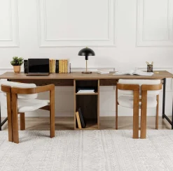 Schreibtisch Twin - 240x60x74cm - für 2 Personen - atlantic pine