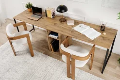 Schreibtisch Twin - 240x60x74cm - für 2 Personen - atlantic pine