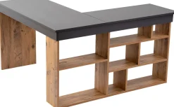 Schreibtisch Vesper - 100% MELAMINE - Anthrazit - 72 x 120 x 130 cm