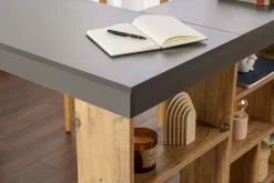 Schreibtisch Vesper - 100% MELAMINE - Anthrazit - 72 x 120 x 130 cm