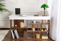 Schreibtisch Vesper - 100% MELAMINE - Walnuss - 72 x 120 x 130 cm